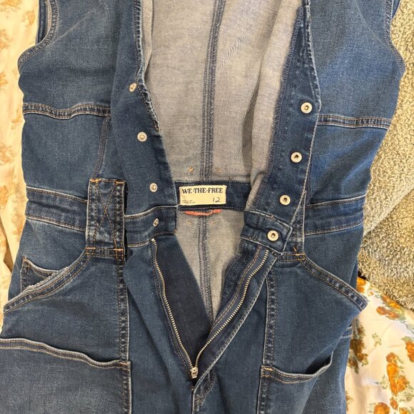 We The Free denim jumpsuit size 12 - Picture 3 of 4